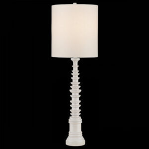 Currey Malayan White Table Lamp 6000 0896