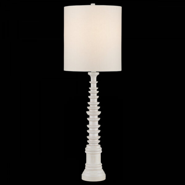 Currey Malayan White Table Lamp 6000 0896