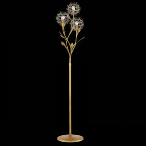 Currey Dandelion Silver & Gold Floor Lamp 8000 0137