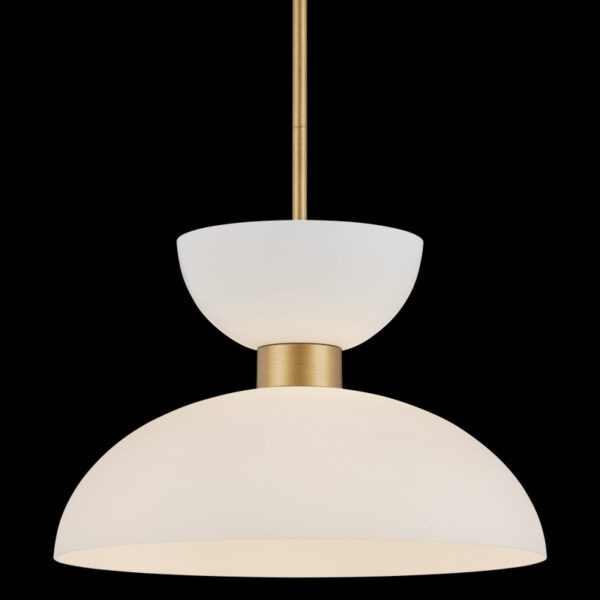 Currey Zevio White Pendant 9000 1094