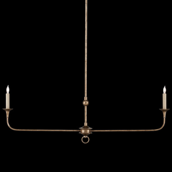 Currey Nottaway Bronze Linear Chandelier 9000 1128