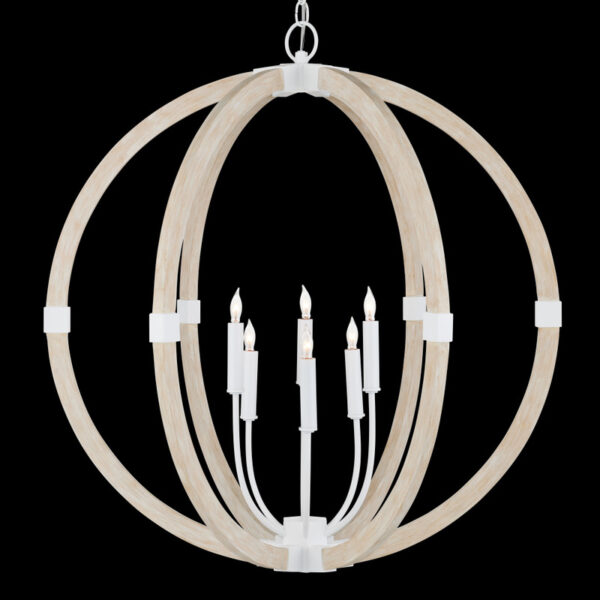 Currey Bastian Sandstone Orb Chandelier 9000 1131