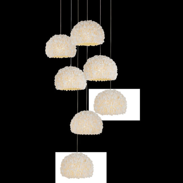 Currey Virtu 7 Light Round Multi Drop Pendant 9000 1179