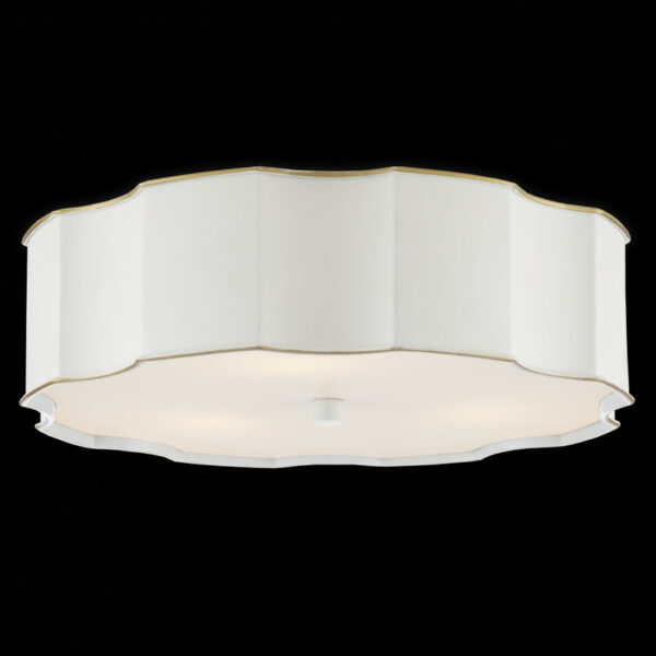 Currey Wexford White Flush Mount 9999 0067