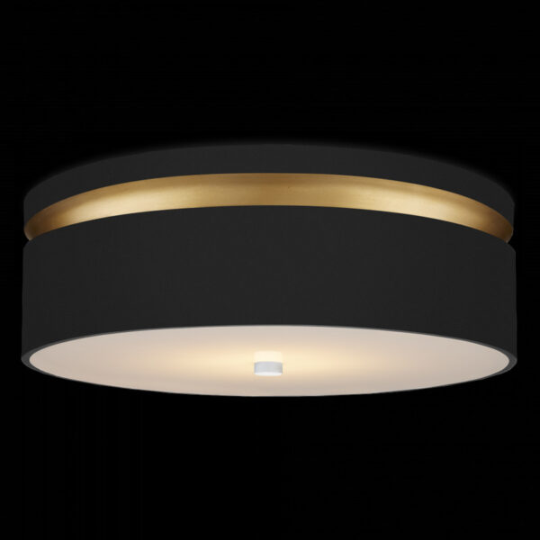 Currey Serenity Black Flush Mount 9999 0070