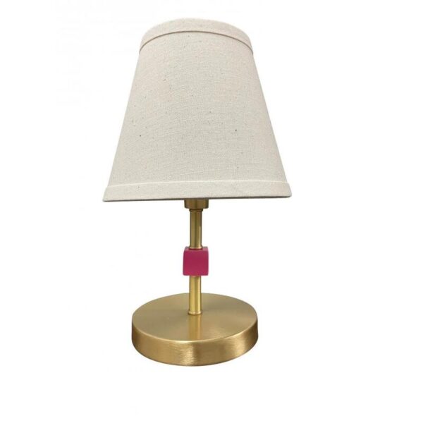 House of Troy Bryson Mini Satin Brass/Orchid Accent Lamp B203 SB OR