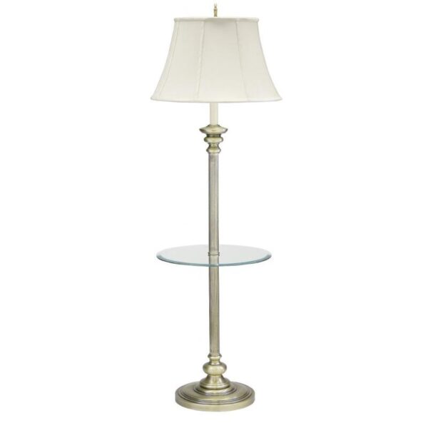 House of Troy Newport Floor Lamp with Glass Table N602 AB