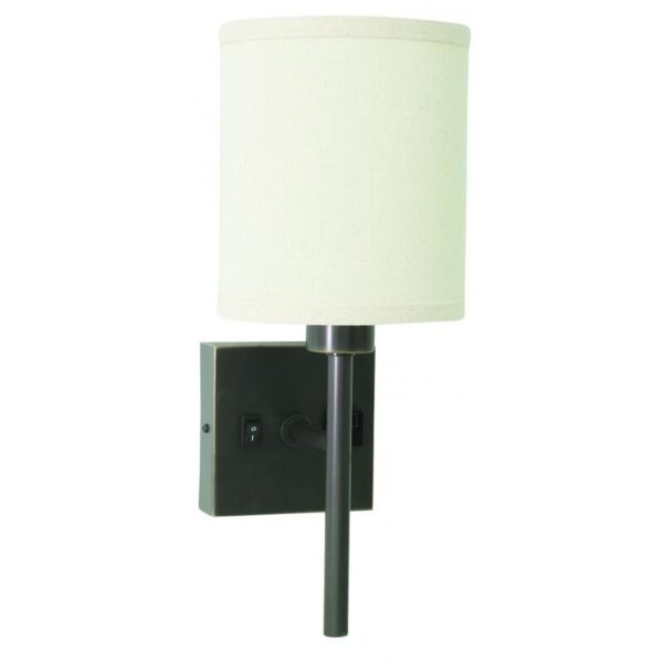House of Troy Wall Lamp with Convenience Outlet WL625 OB