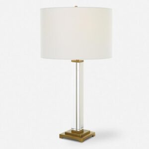 Uttermost Crystal Column Table Lamp 30237