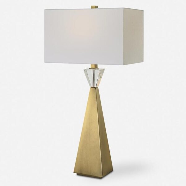 Uttermost Arete Modern Brass Table Lamp 30244