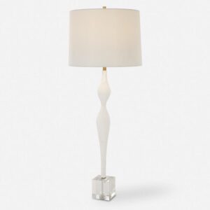 Uttermost Helena Slender White Table Lamp 30259