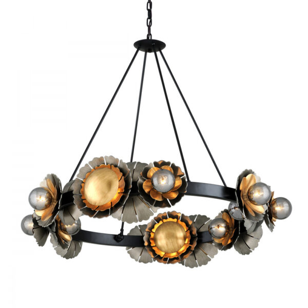 Corbett Magic Garden Chandelier 278 016 SBK SSL OWG