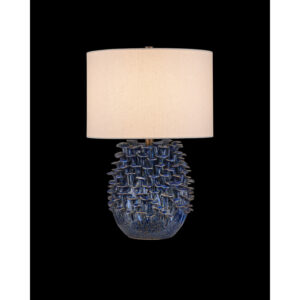 Currey Maitake Dark Blue Table Lamp 6000 0992