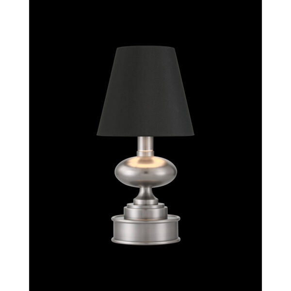 Currey Galavant Nickel Cordless Table Lamp 6700 0002