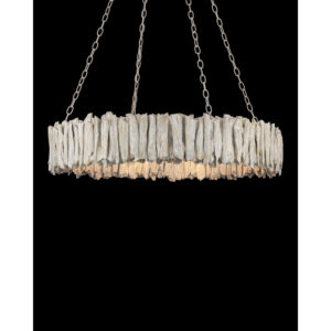 Currey Driftwood Whitewash Ring Chandelier 9000 1249