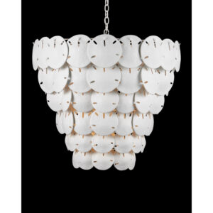 Currey Tulum Extra Large White Chandelier 9000 1252