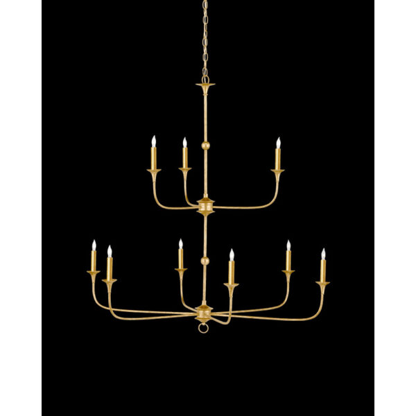 Currey Nottaway Two Tier Gold Chandelier 9000 1254