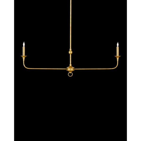 Currey Nottaway Linear Gold Chandelier 9000 1256