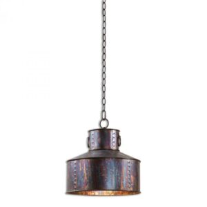 Uttermost Giaveno 1 Light Oxidized Bronze Pendant 21924