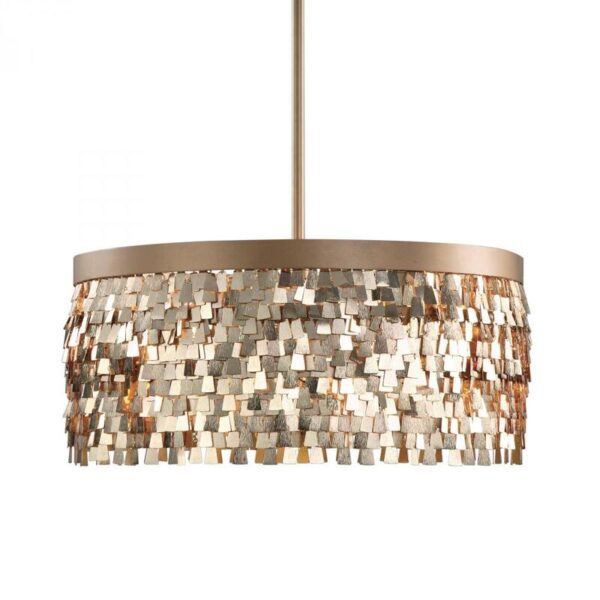 Uttermost Tillie 3 Light Textured Gold Pendant 22064