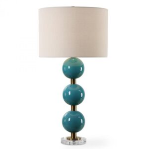 Palawan Blue Glaze Table Lamp 30362 1