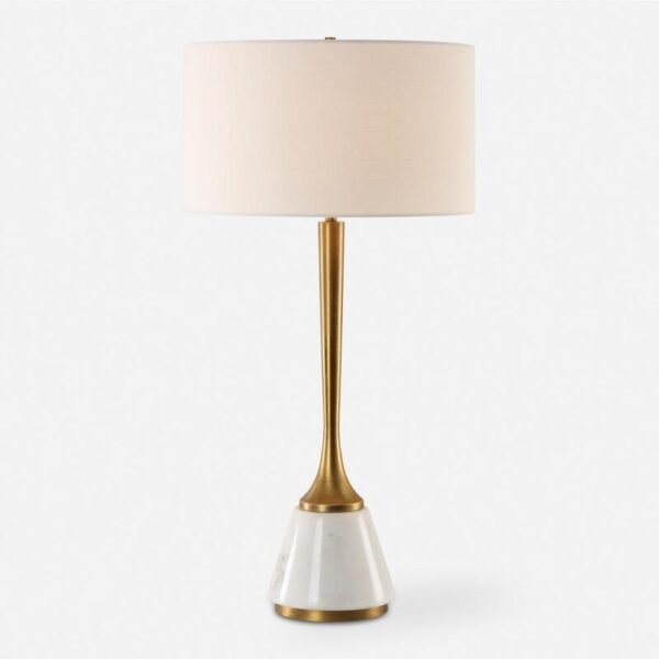 Uttermost Avola White Marble Table Lamp 30365