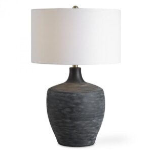 Uttermost Graphite Ribbed Table Lamp 30367 1