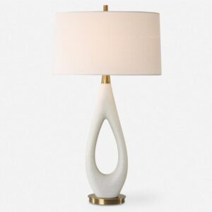 Uttermost Promenade White Table Lamp 30387