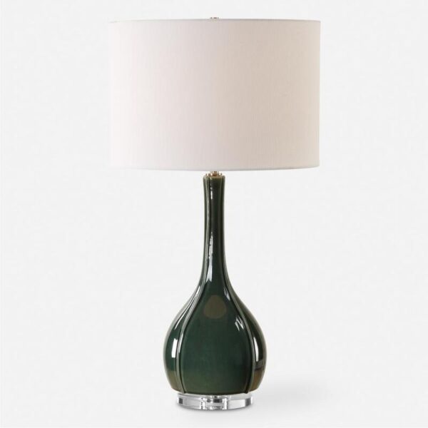 Essex Green Glass Table Lamp 30395 1