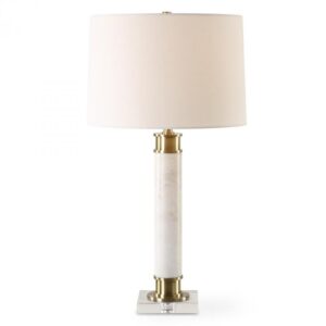 Plinth White Marble Table Lamp 30401 1