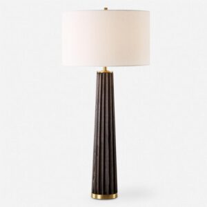 Forage Dark Scalloped Table Lamp 30404 1