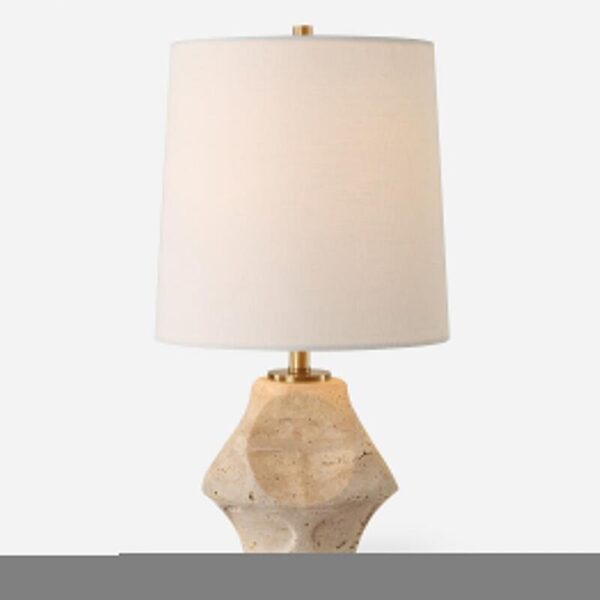 Indent Travertine Accent Lamp 30414 1