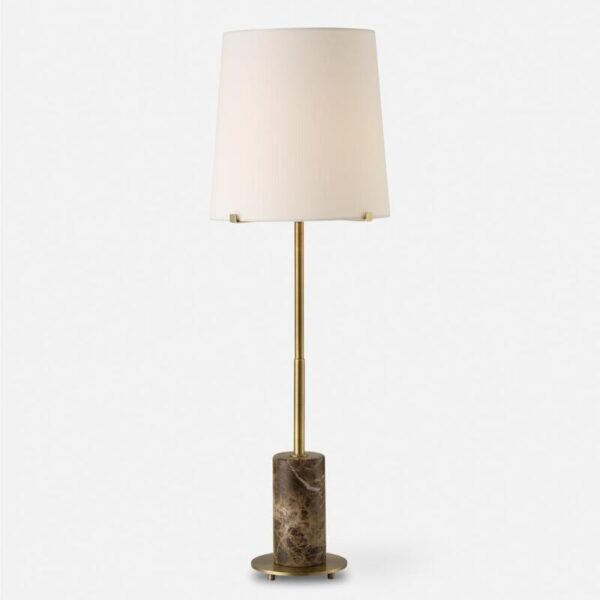 Uttermost Sepia Brown Marble Buffet Lamp 30422