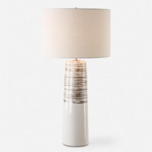 Uttermost Haven White Glaze Table Lamp 30426