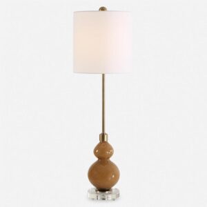 Uttermost Sienna Caramel Glass Buffet Lamp 30431 1