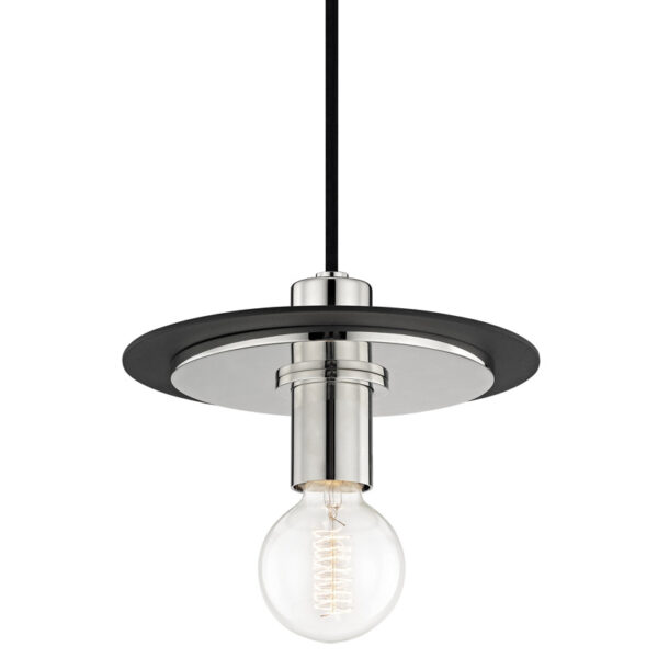 Mitzi 1 Light Small Pendant H137701S PN BK