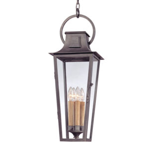 Troy Parisian Square 4LT Hanging Lantern Large F2967 APW