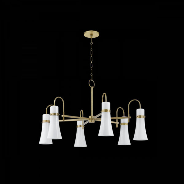 Troy Maple Chandelier F3430 PBR