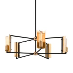 Troy EMERSON 5LT CHANDELIER F6785 SBK BBA