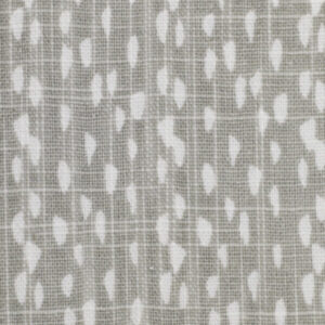 Hexagon Hardback Lampshade - Gray and White Abstract Canvas