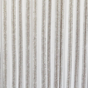Deep Drum Hardback Lampshade - Slate Striped Ticking Mushroom Pleat